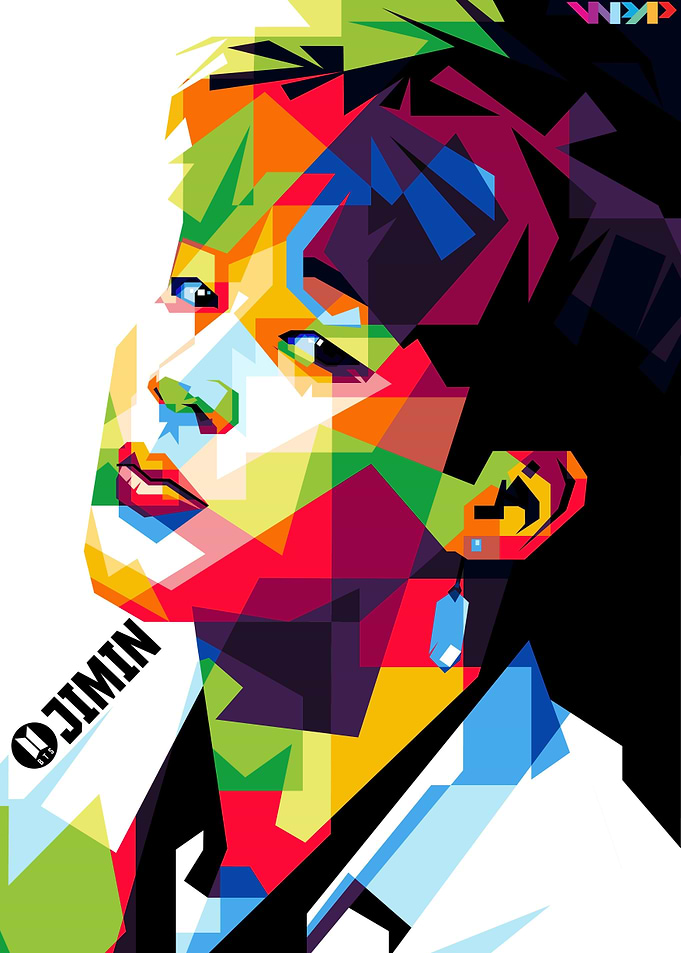 Jimin BTS in Pop Art