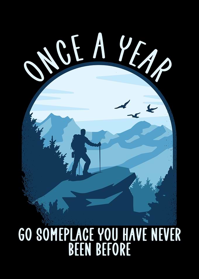 go someplace hiking