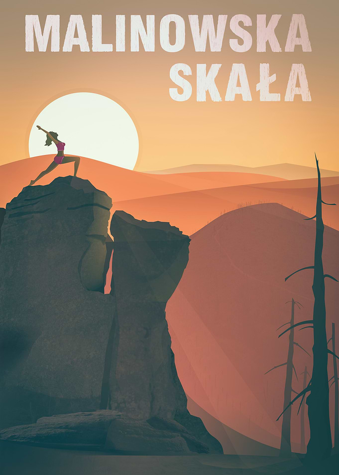 Yoga on the rock