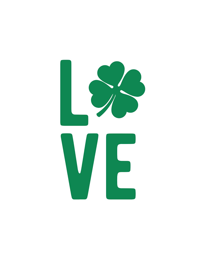 Love Irish Clover Luck