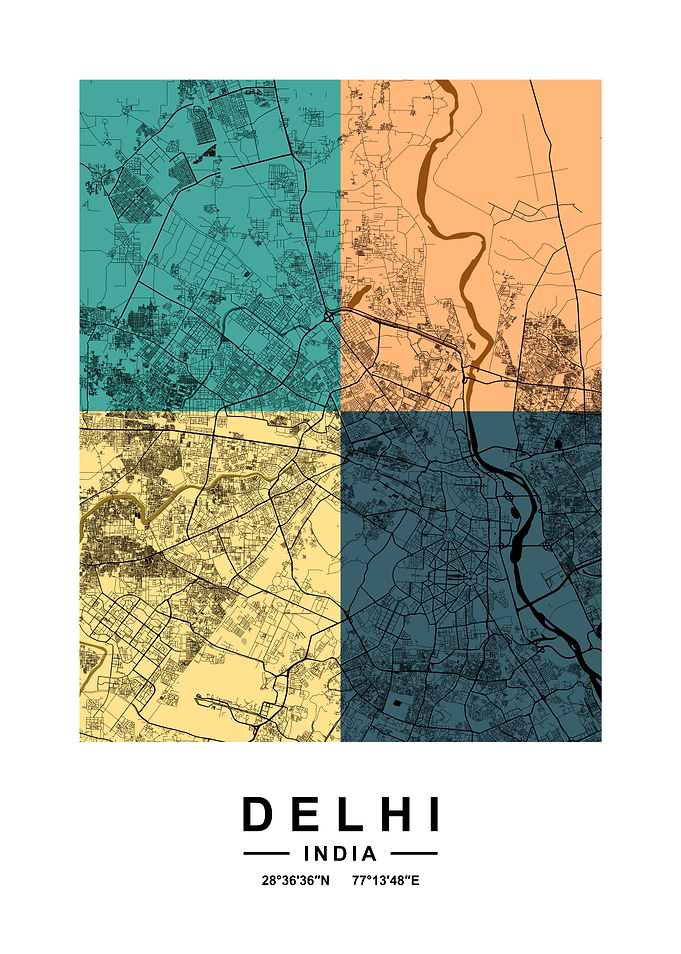 Delhi Color Map