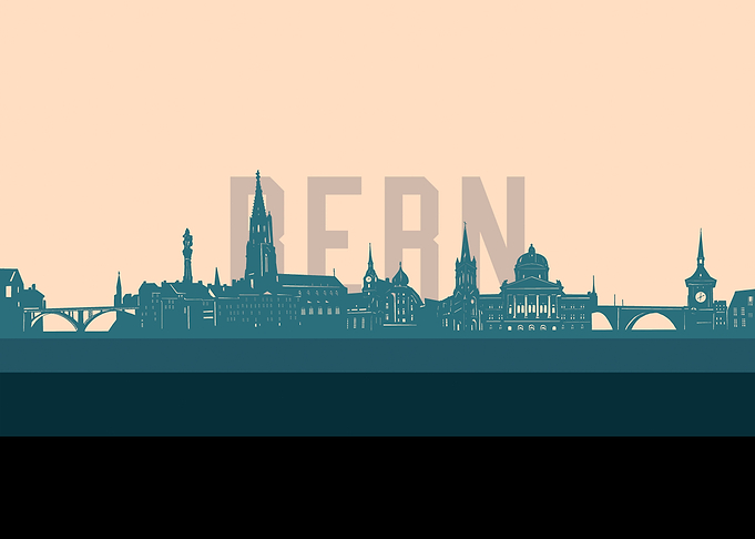 bern skyline retro