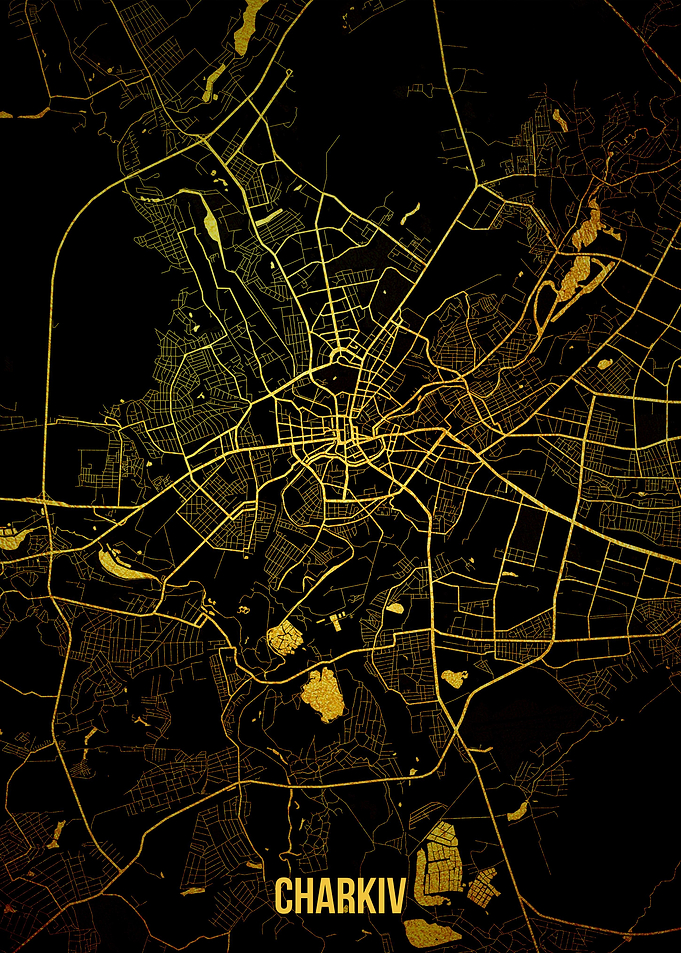 Charkiv gold map