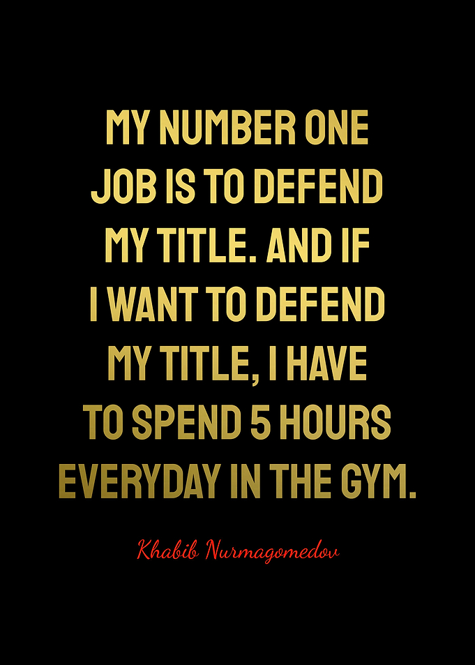 Khabib Nurmagomedov Quotes