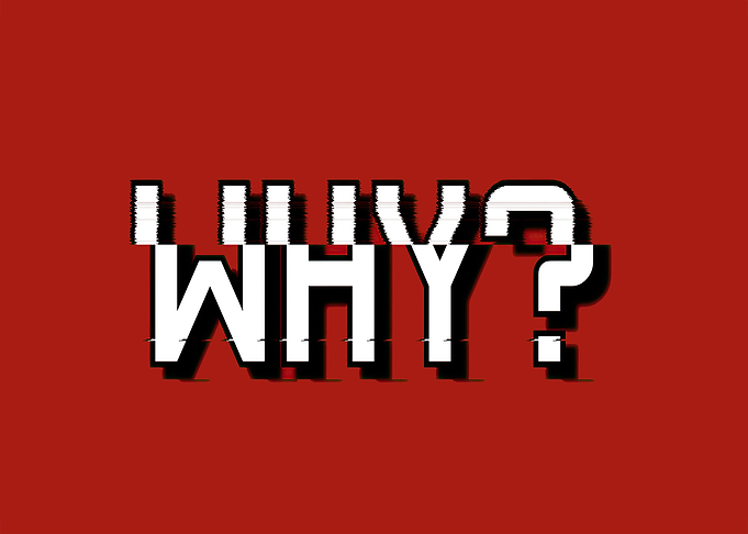 Glitchy text why question