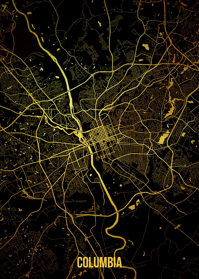 Columbia gold map
