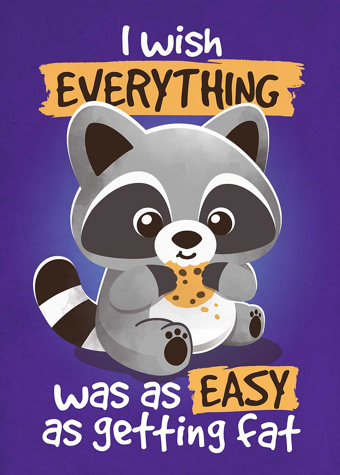 Fat raccoon