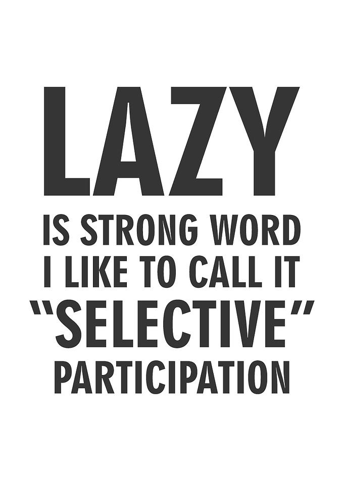 Lazy Funny Quote