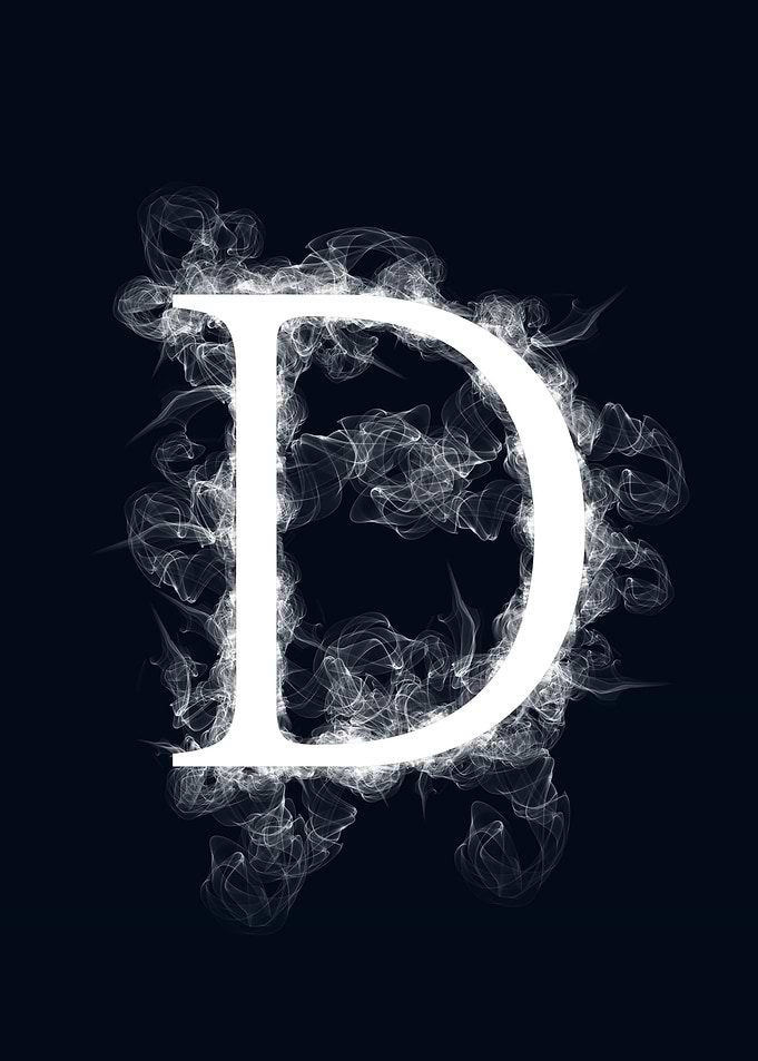 letter d smoke