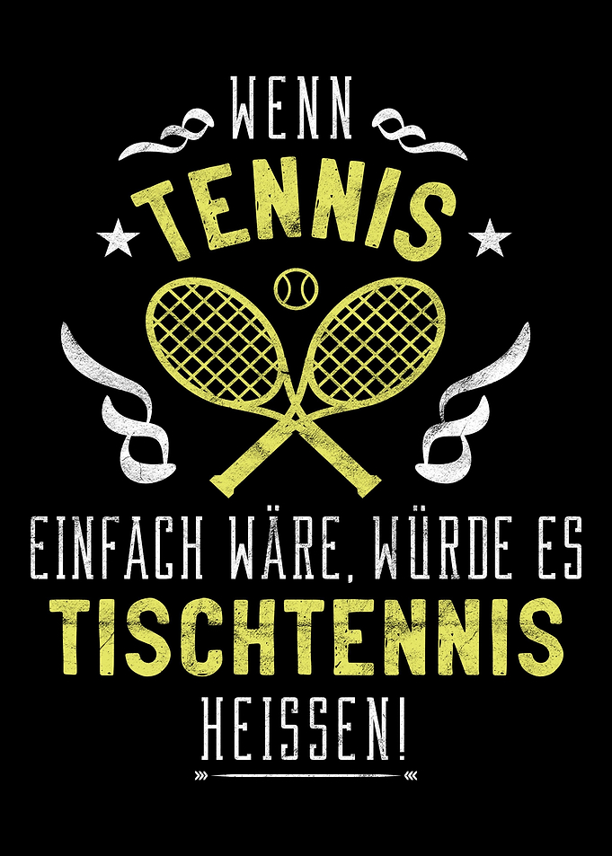 Netter Tennisplatz Spruch