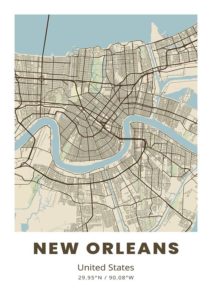 New Orleans City Map