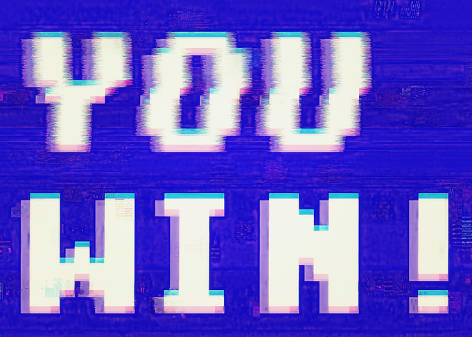 Glitch blue capture you wi
