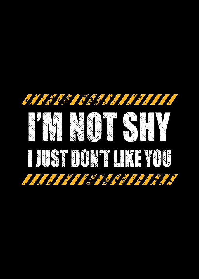 Im Not Shy Dont Like You
