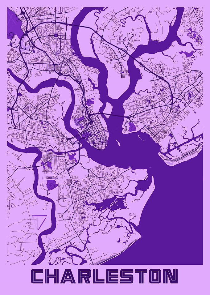 Charleston Lavender Map