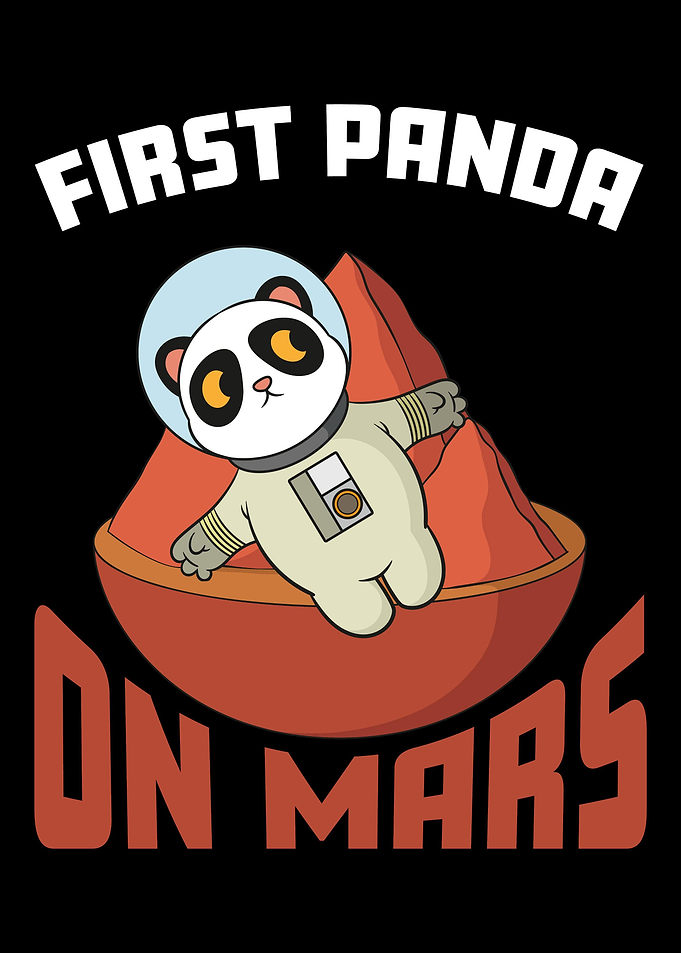 Panda Mars Space Lover
