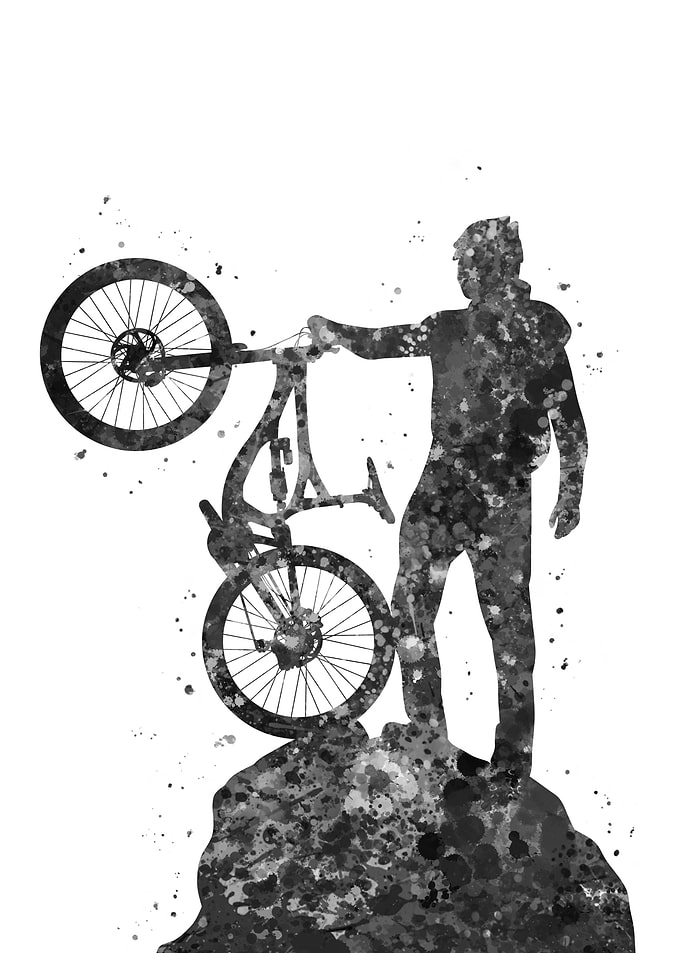Mountain biker
