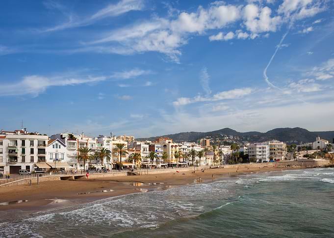 Sitges Town In Spain
