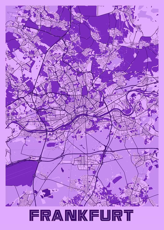 Frankfurt Lavender Map