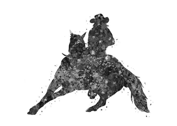 Barrel racing rider