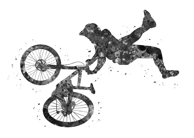 Mountain bike jump