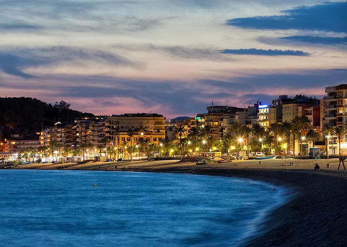 Lloret de Mar at Dusk