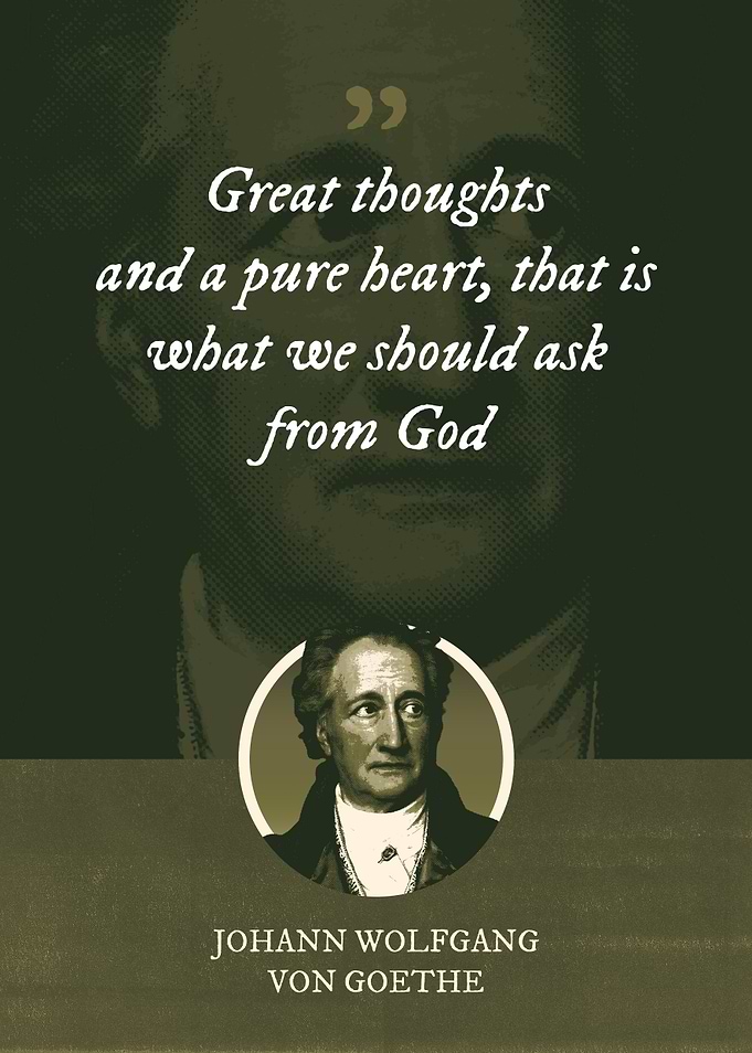 Great thoughts and a pure