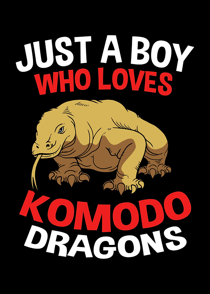 I Love Komodo Dragon