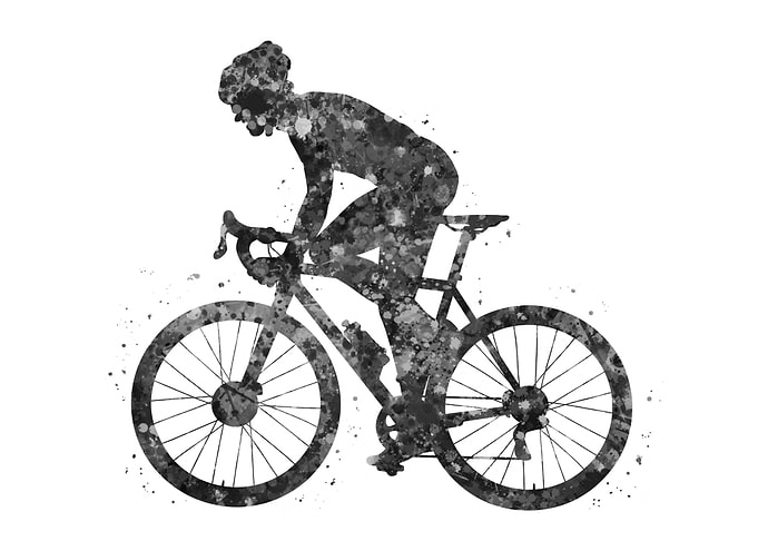 Road biker man