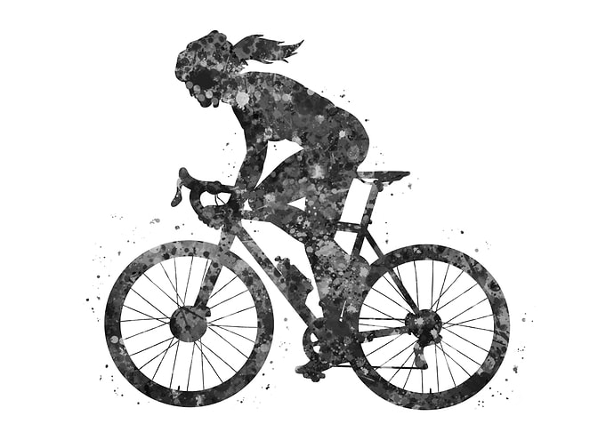 Road biker girl