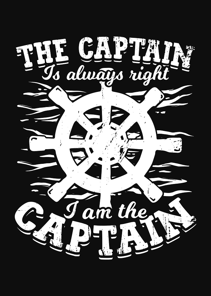 Funny Boat Captain Design
