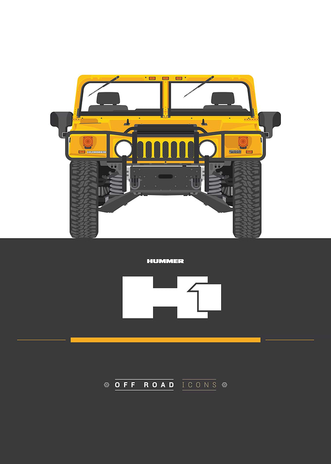 H1 yellow black poster