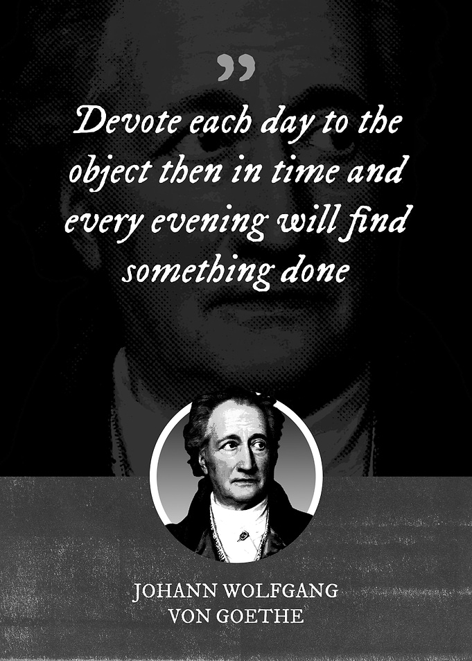 Devote each day to the