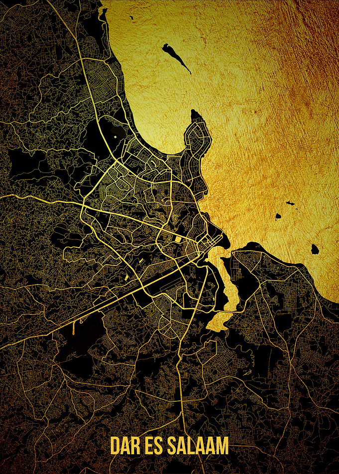 Dar Es Salaam gold map