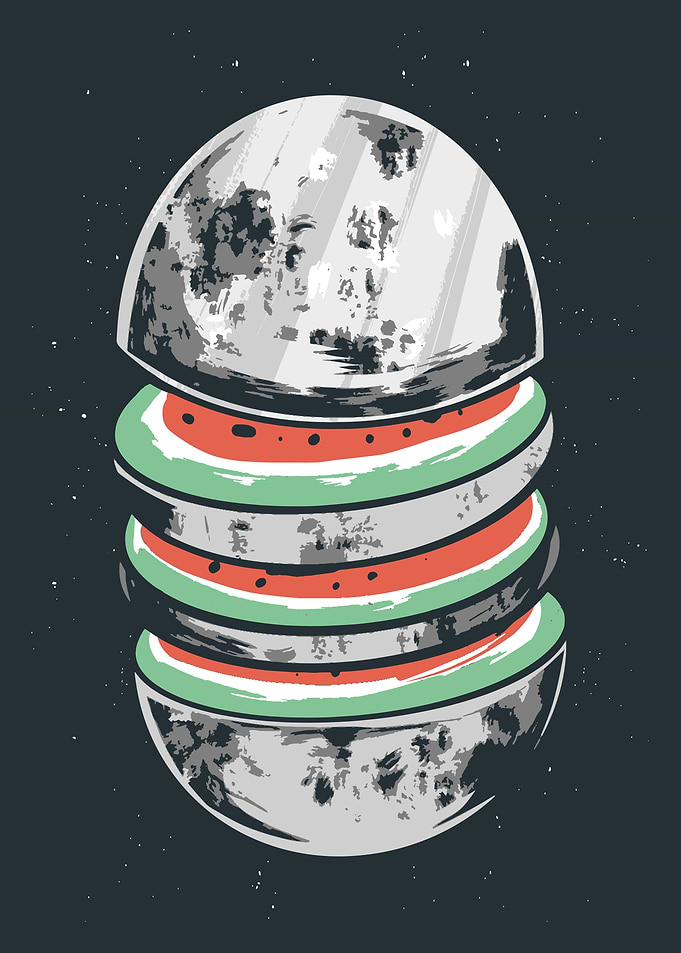 Watermelon Moon Displate D