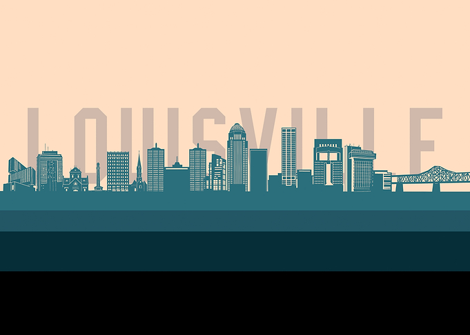 louisville skyline retro