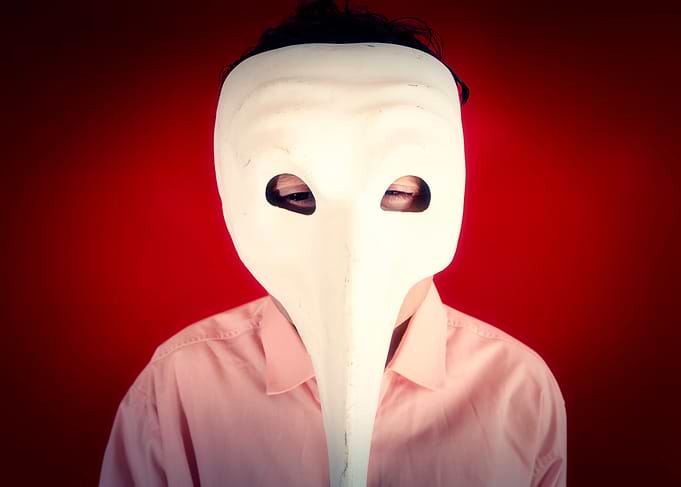Ugly mask big nose hide