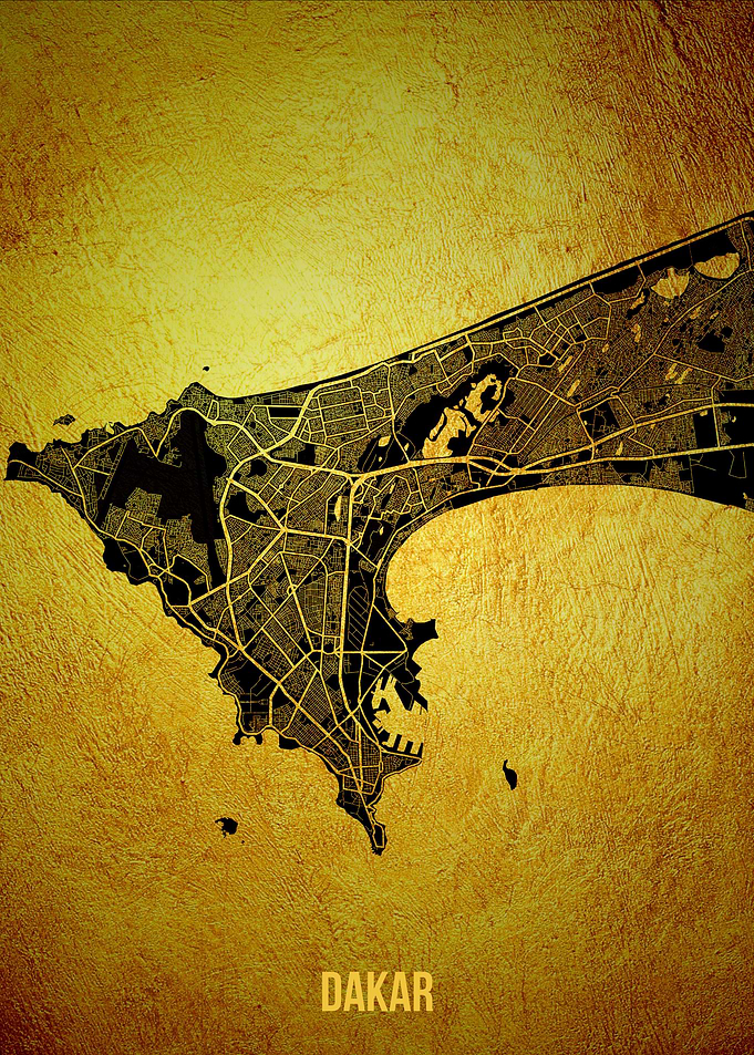 Dakar gold map