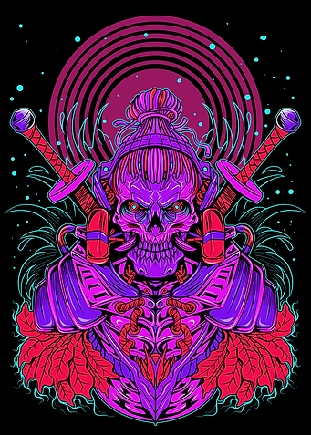 Samurai Skull Robotic