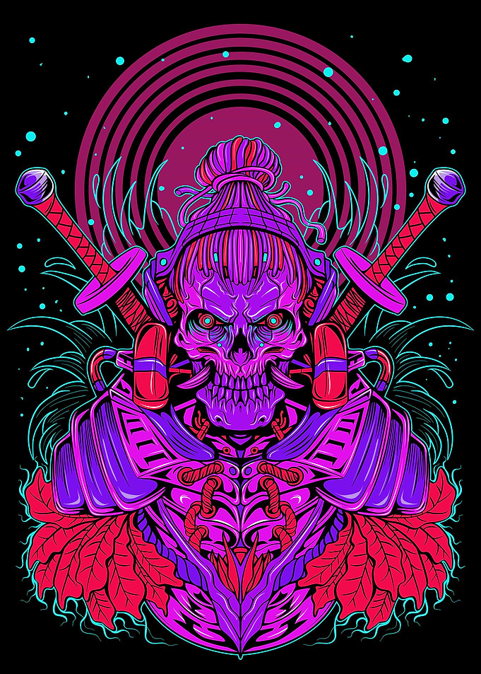 Samurai Skull Robotic