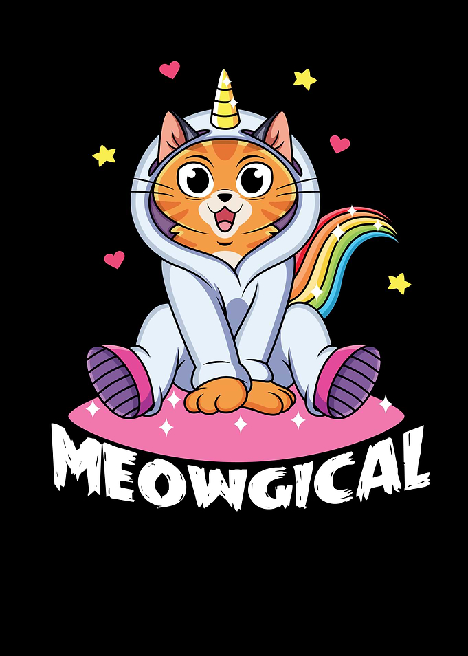Unicorn Cat Unicorn Girl