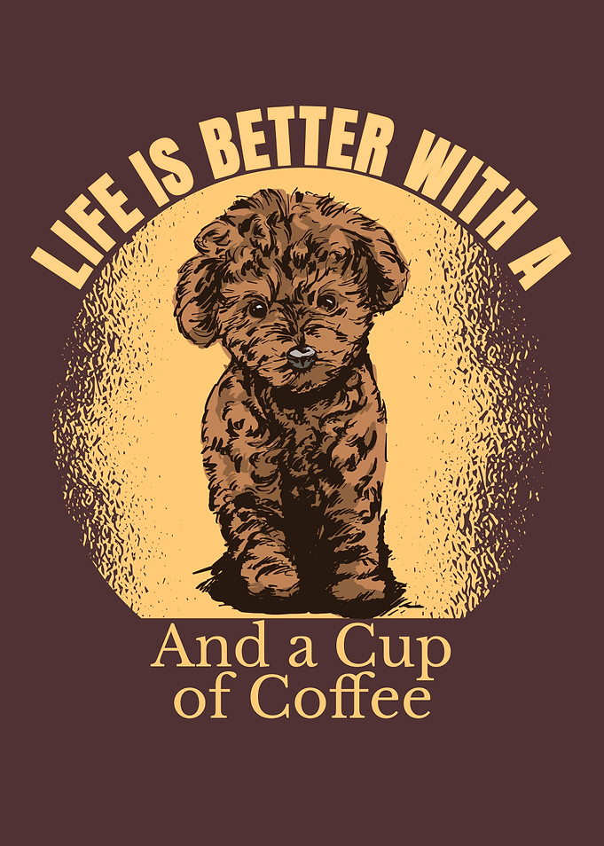POODLE AND COFFEE LIFE