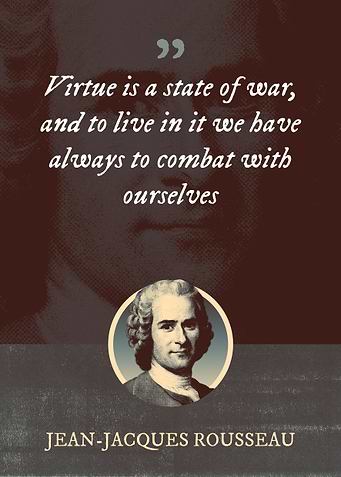 Virtue is a state of war