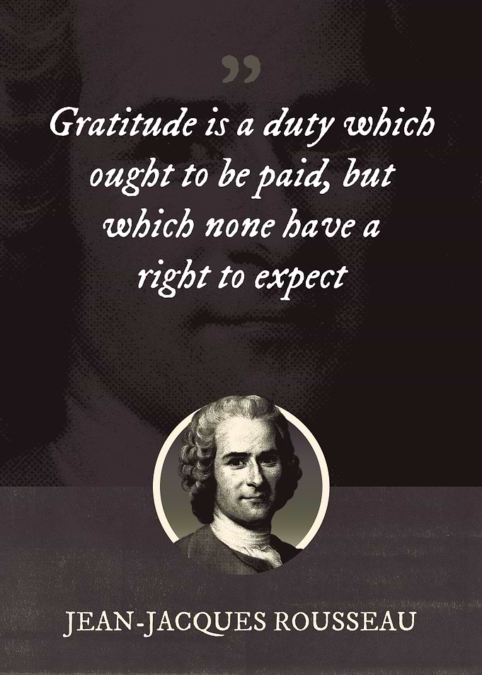 Gratitude is a duty which