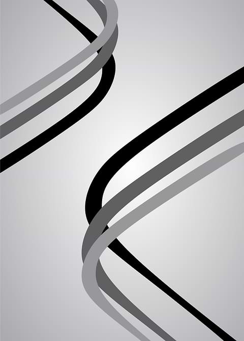 Lines curves black