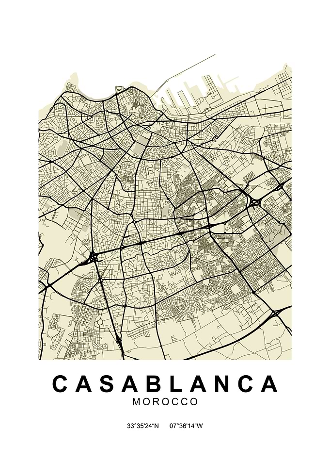 Casablanca Classic Map