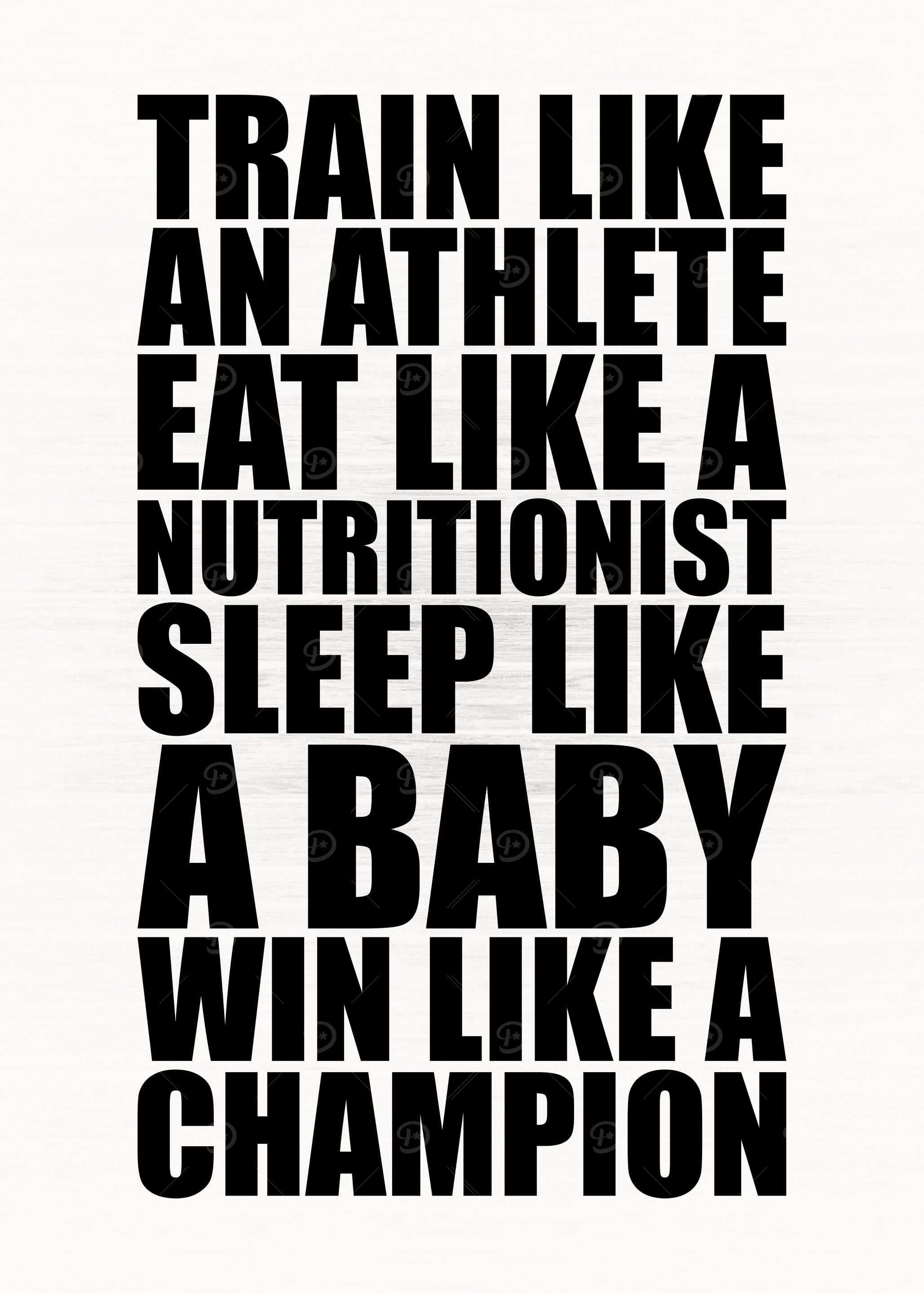 Train Like An Athlete