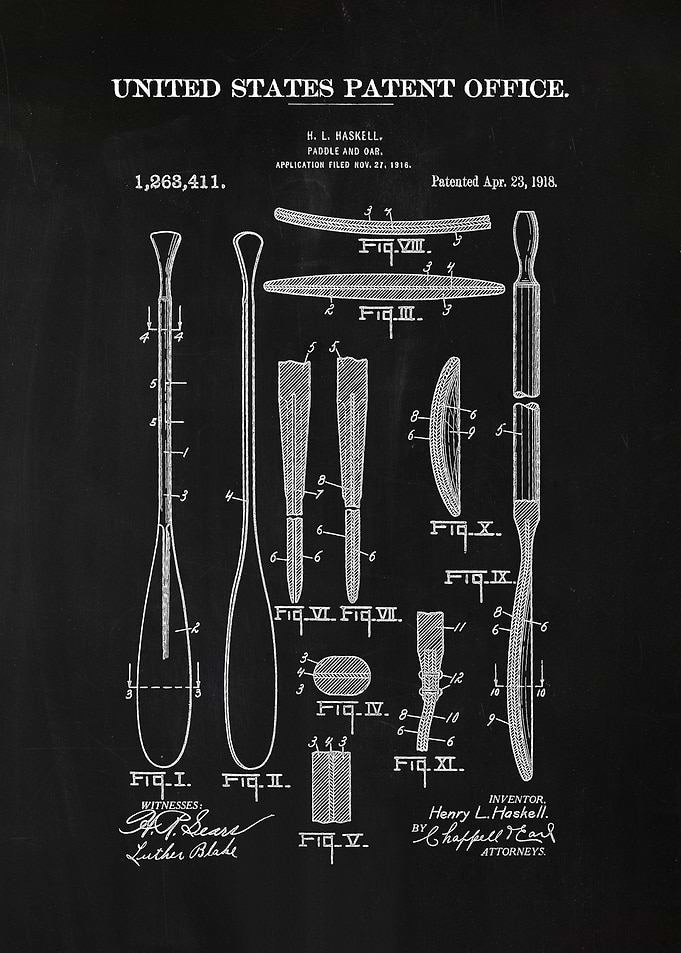 11 Paddle and Oar Patent