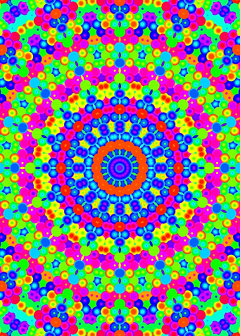 Funky Neon Mandala