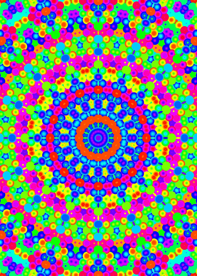 Funky Neon Mandala