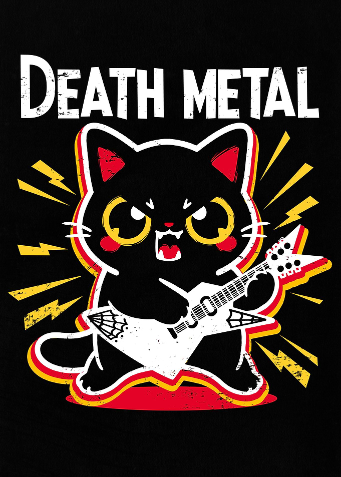 Death metal cat